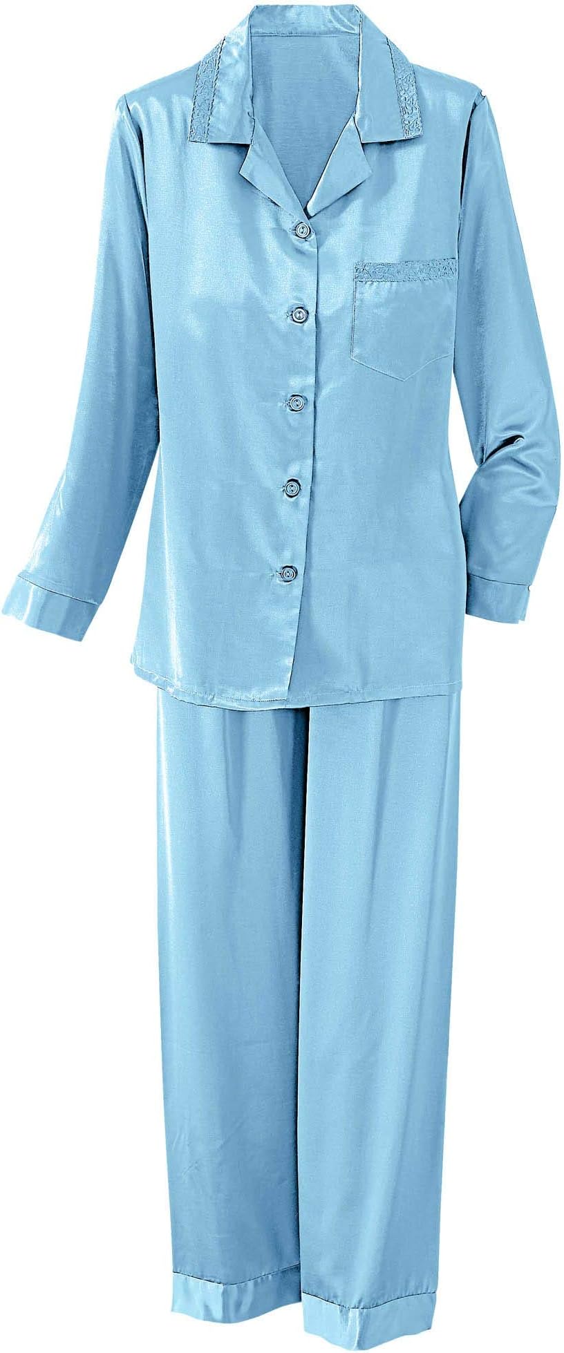 National Brushed Back Satin Pajamas
