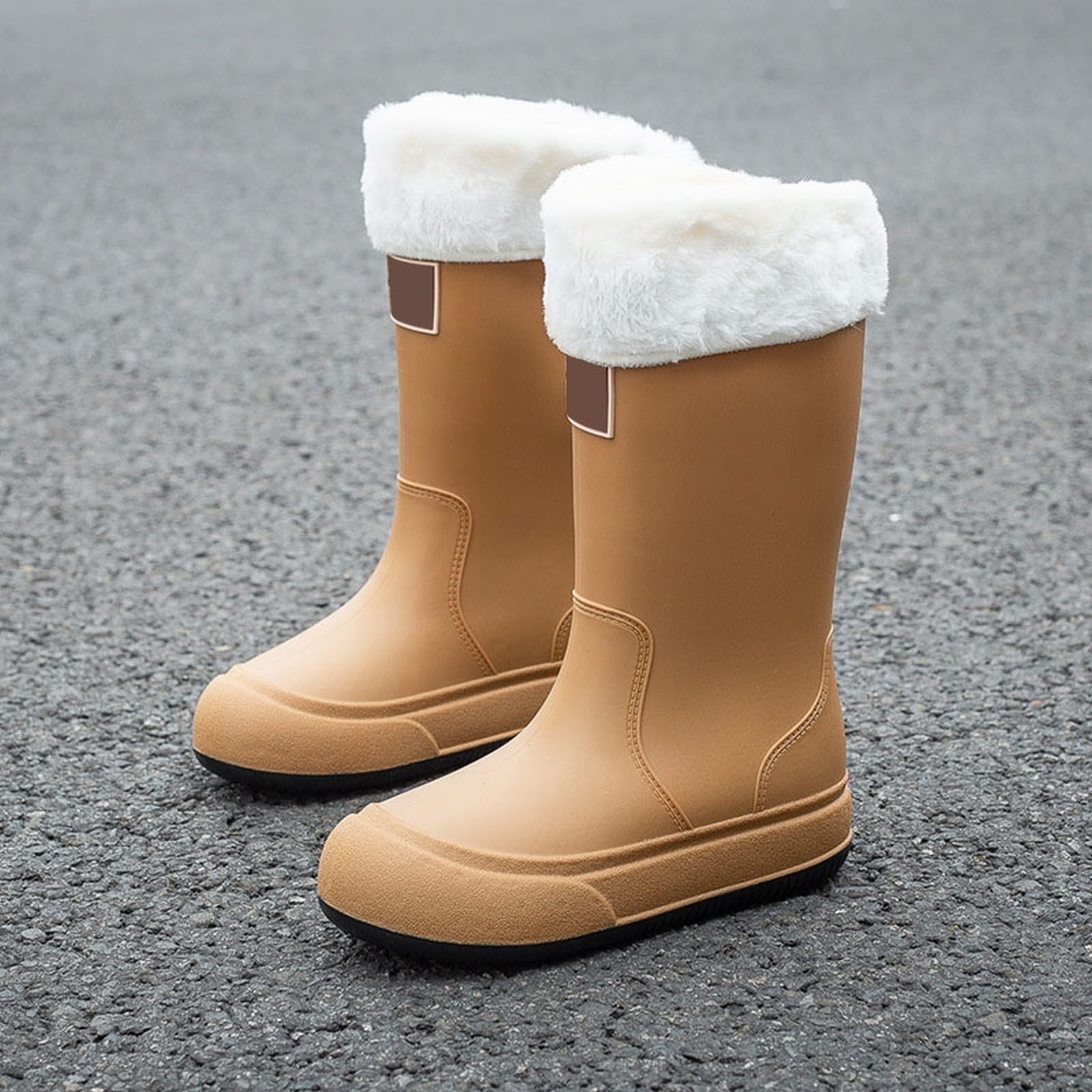 Botas de goma para mujer, forradas, botas de lluvia, impermeables, botines de trabajo, botas de Wellington, botas de lluvia, botas de agua, botas de agua, botas de jardín
