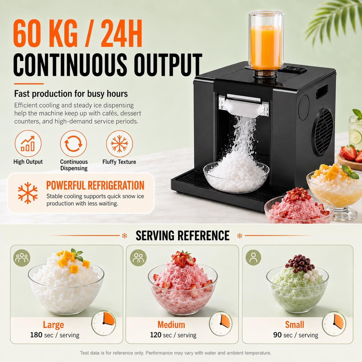 Máquina De Hielo En Escamas, Máquina For Hacer Copos De Nieve | , Máquina de hielo raspado,Motor 350w, 3 Velocidades, Dispensador de Porciones, for Snack Bar, Cafetería