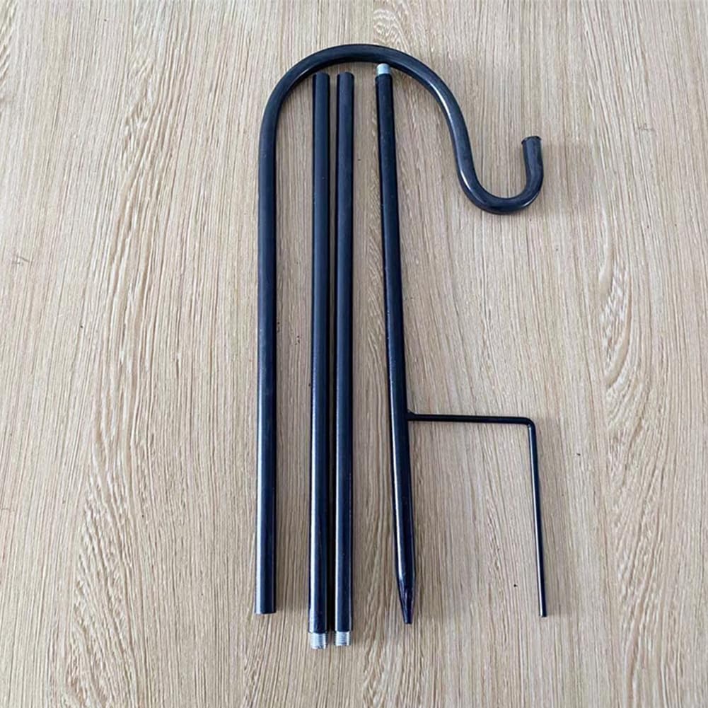 Gancio da Pastore per Esterni, Ganci da Pastore da Giardino, Metallo Palo da Giardino, Adatto per Appendere Gabbie per Uccelli, Lanterne, Cestini per Piante, Decorazioni Nuziali, 120cm