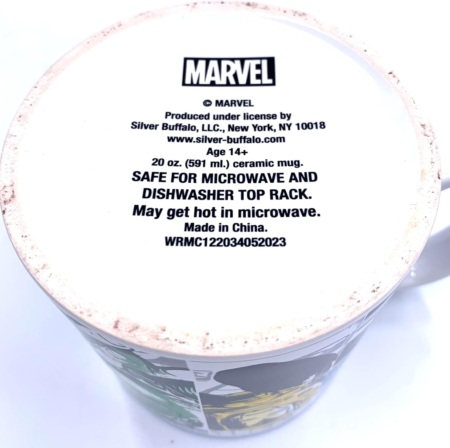 Silver Buffalo Marvel Comics Retro Color Splash 20oz Ceramic Coffe Mug - Spider-Man, Captain America, Iron Man, The Hulk - Image 6