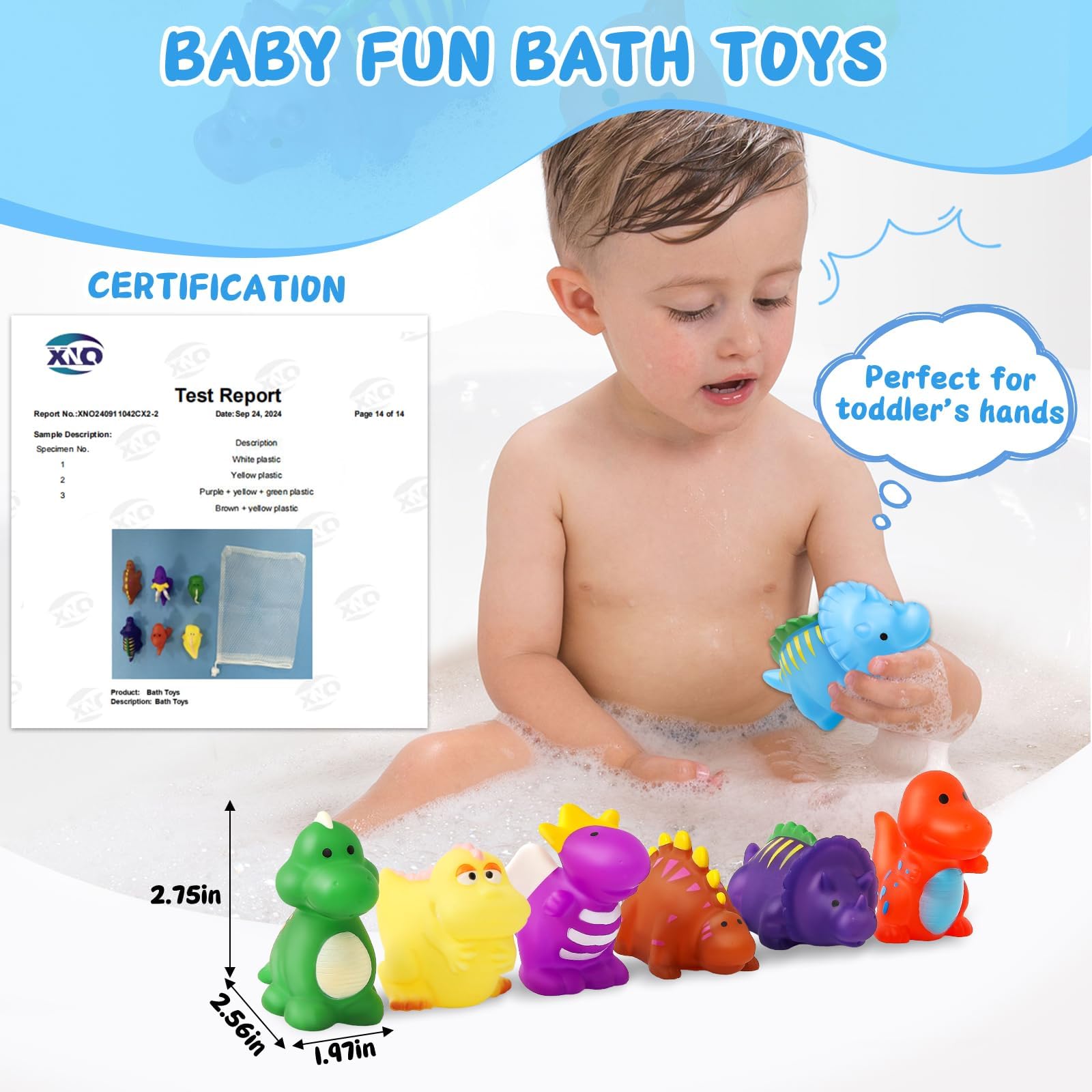 Juguetes de baño para niños de 1 a 3 a 8 años, juguetes de baño de dinosaurios para niños de 2 a 4 años con bolsa de secado, juguetes de dinosaurio, juguetes de piscina, juguetes de agua al aire libre 4