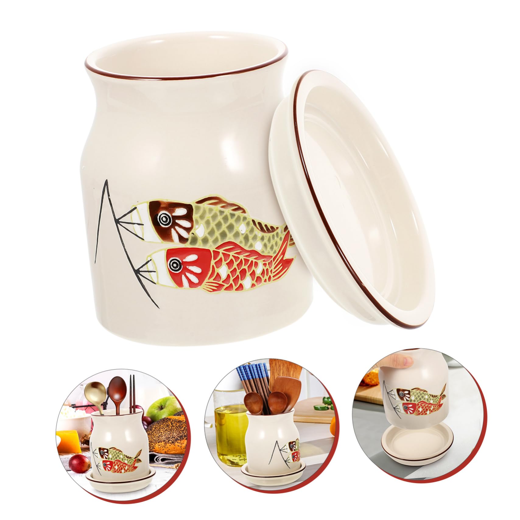 Support De Baguettes Et Couverts En Céramique Blanc - Repose Ustensiles Multifonction - Pour Cuisine, Fête, Mariage - 7.6x3.5x3 Cm - 12