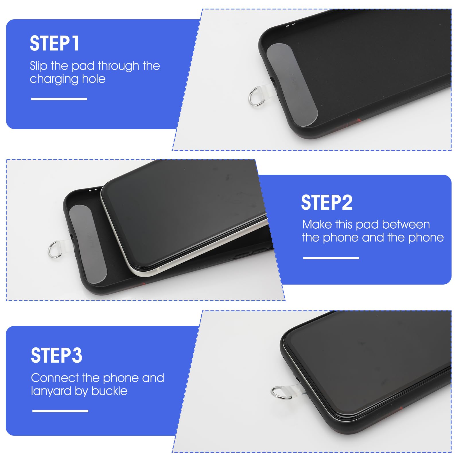 OUDQFCJ 2 Pièces Cordon Téléphone Portable Universel Pour