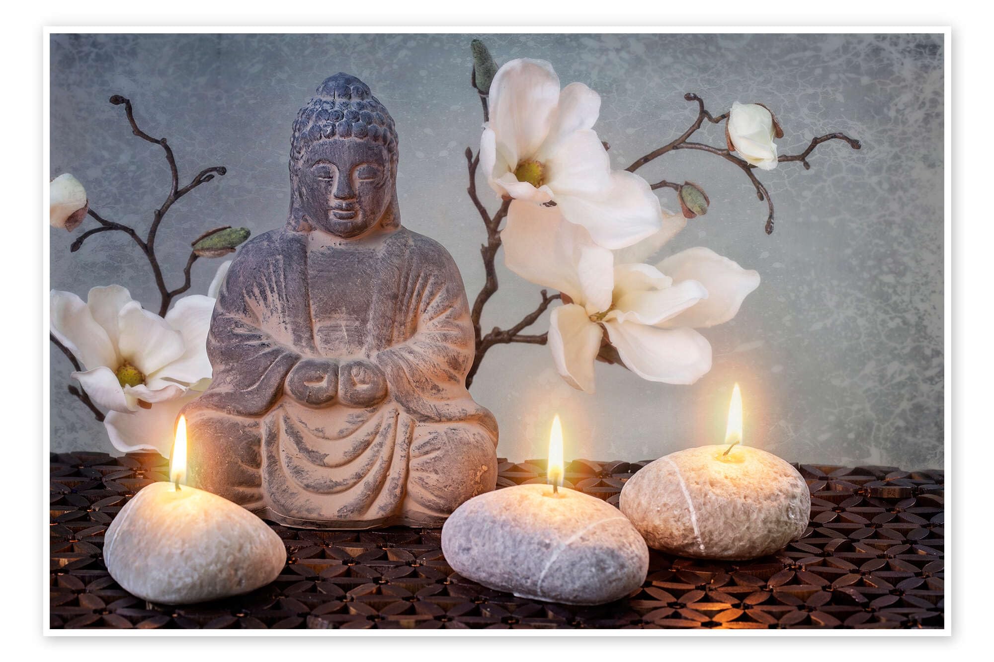Buddha in meditation III Plakat