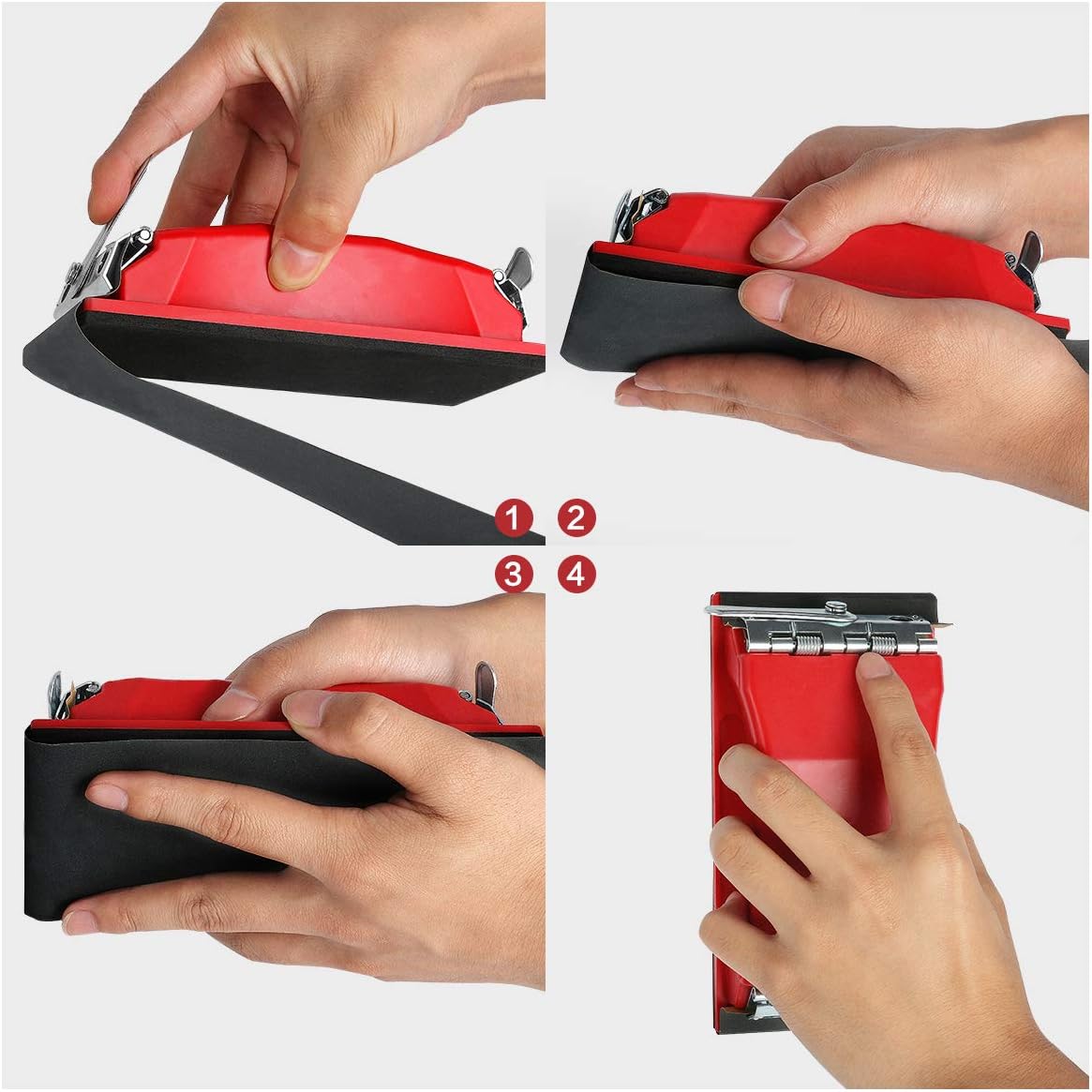 60% Off Discount Sandpaper, 90 Pcs 400 to 3000 Grit Wet Dry Sandpaper with Red Handle Assortment 9x3.6 Inch for Automotive Sanding - Wood Furniture Finishing - Wood Turing Finishing and More by VERONES