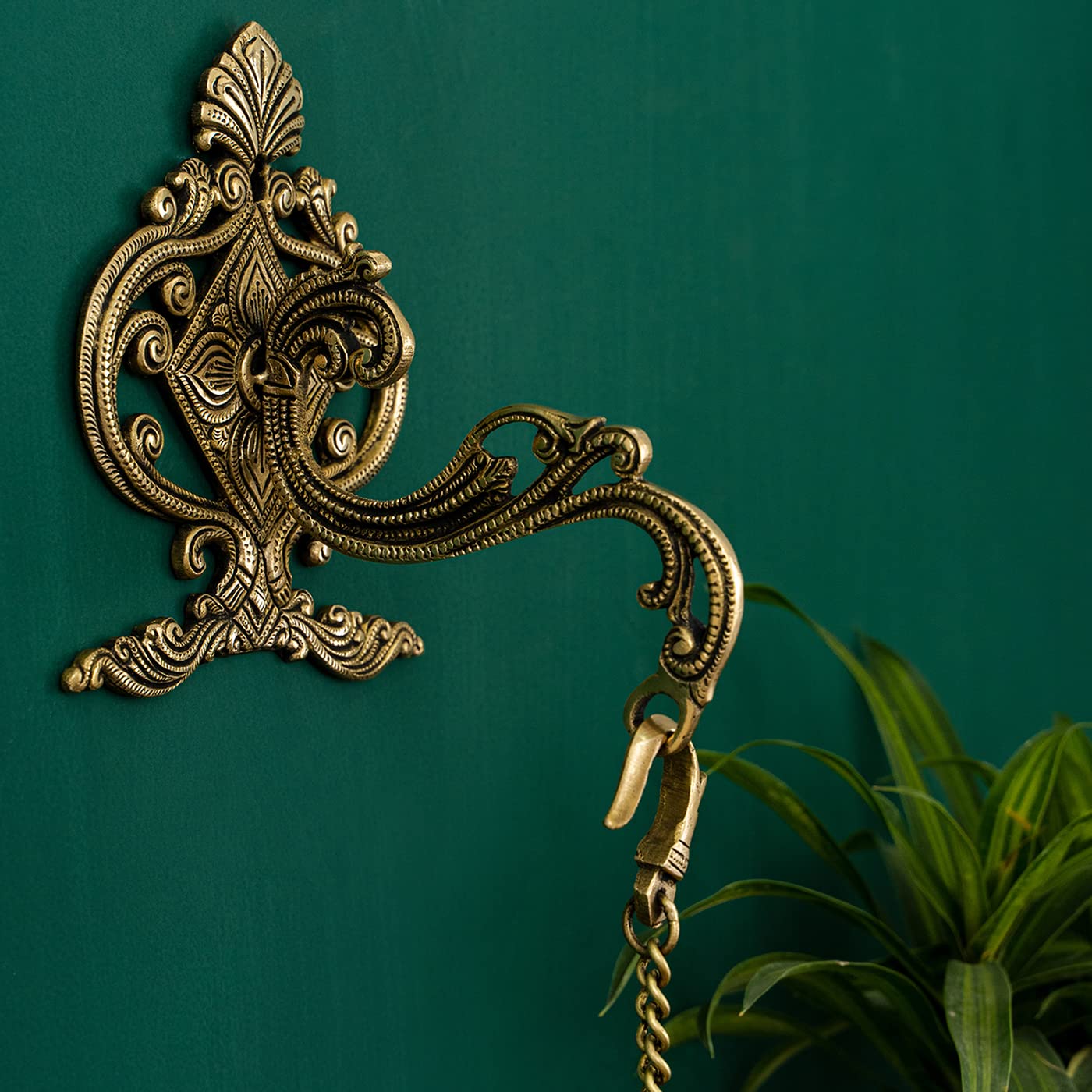 DecorTwist® Brass Wall Hook (6.6 Inch Height, 580 Grams) Plant Hanger Wall Brackets for Planters, Bird Feeders, Wind Chimes, Lanterns, Pots, Ornaments Lights Indoor and Outdoor Balcony Gold Pack of 1 (B0B8NYDTQ7) Amazon Price History, Amazon Price Tracker