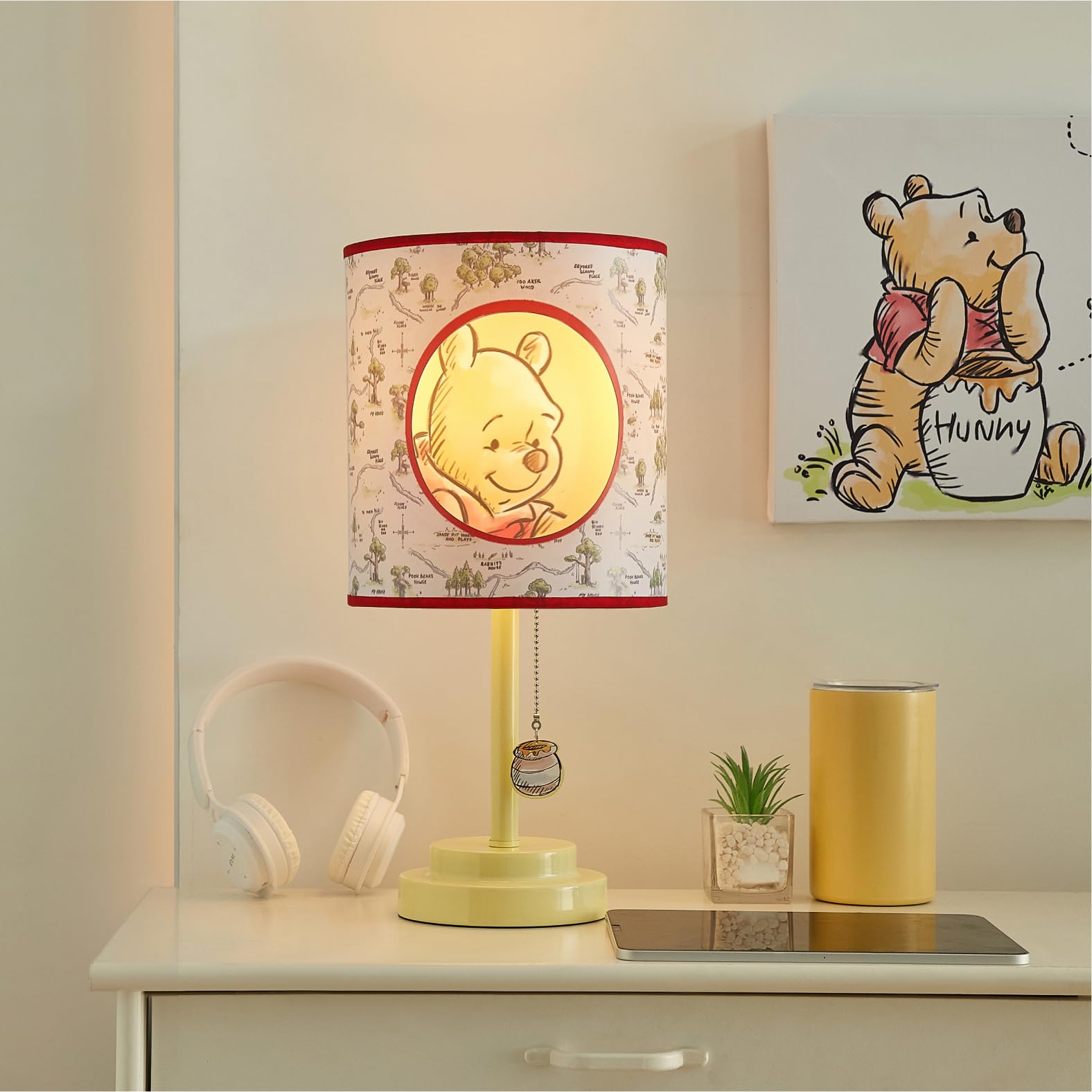 Amazon.com: Disney Winnie The Pooh Table Lamp,2-Layer Printed