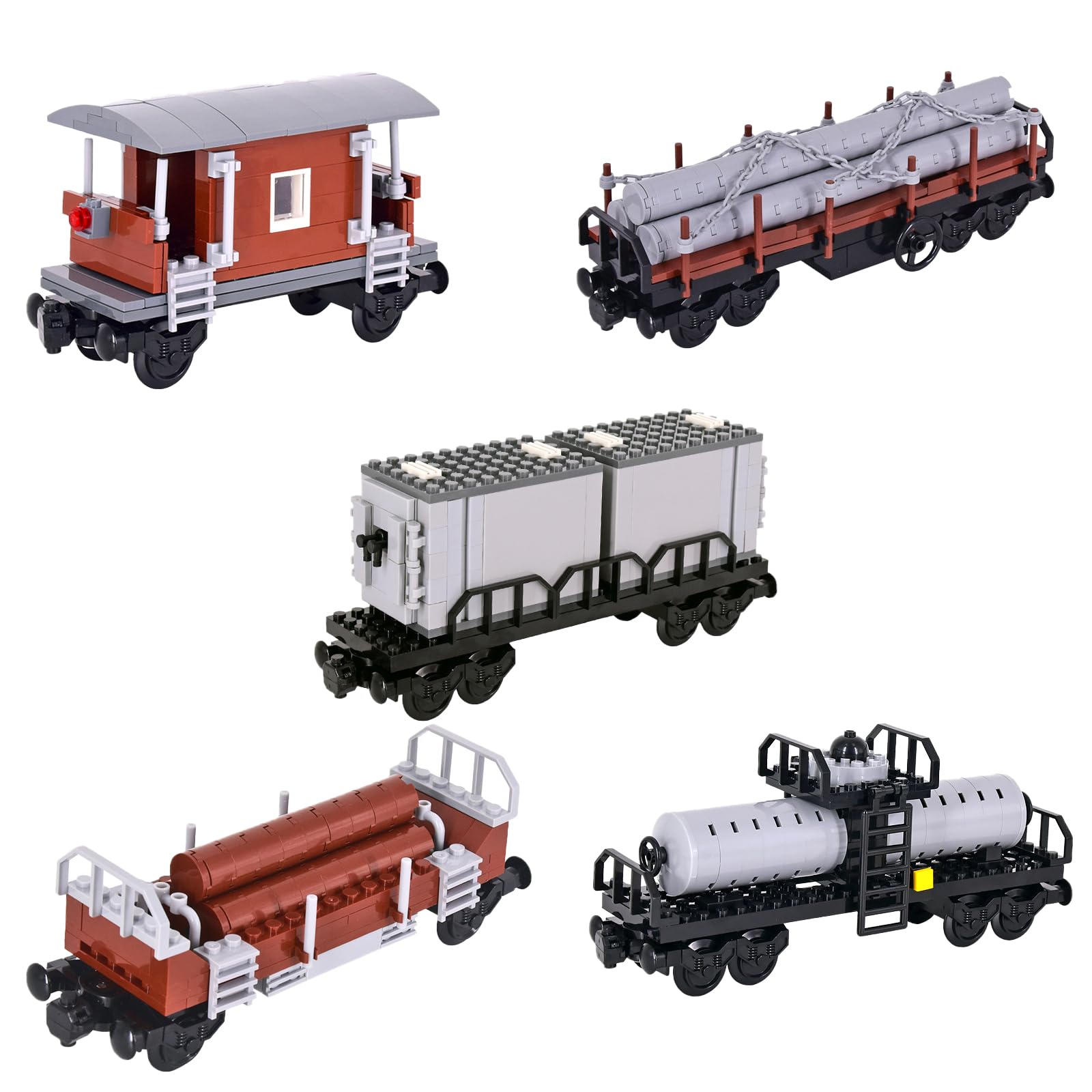 Set De 54 Rieles De Tren Para Ciudad – Compatible Con Vías Del Mercado, Incluye 20 Rectos Y 32 Curvos