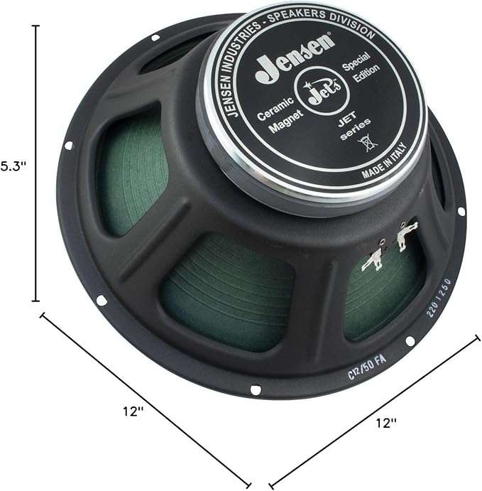 Jensen Jet Series 12-50FA-16 12 Pulgadas Falcon 16 Ohm Altavoz miniatura 5