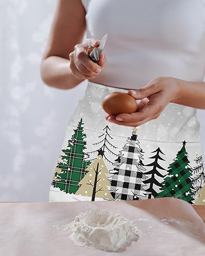 Miniatura 8 de Lsrtoss Delantales de servidor de Halloween con 3 bolsillos, delantal de cintura color naranja, calabaza, blanco, fantasma, negro, impermeable,