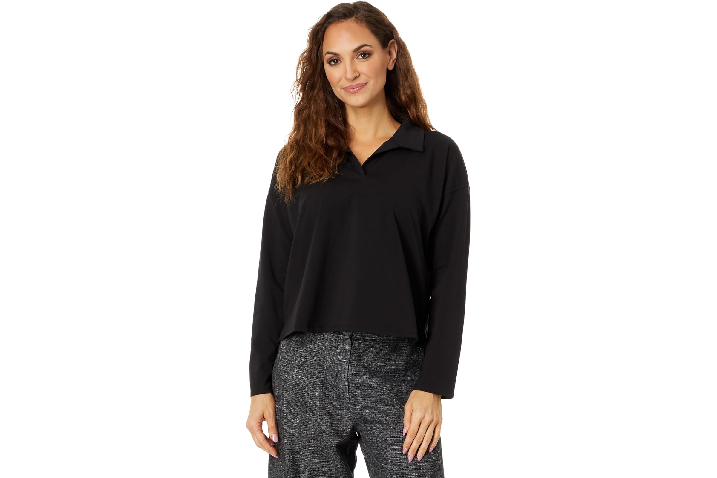 Eileen Fisher Boxy Henley Top