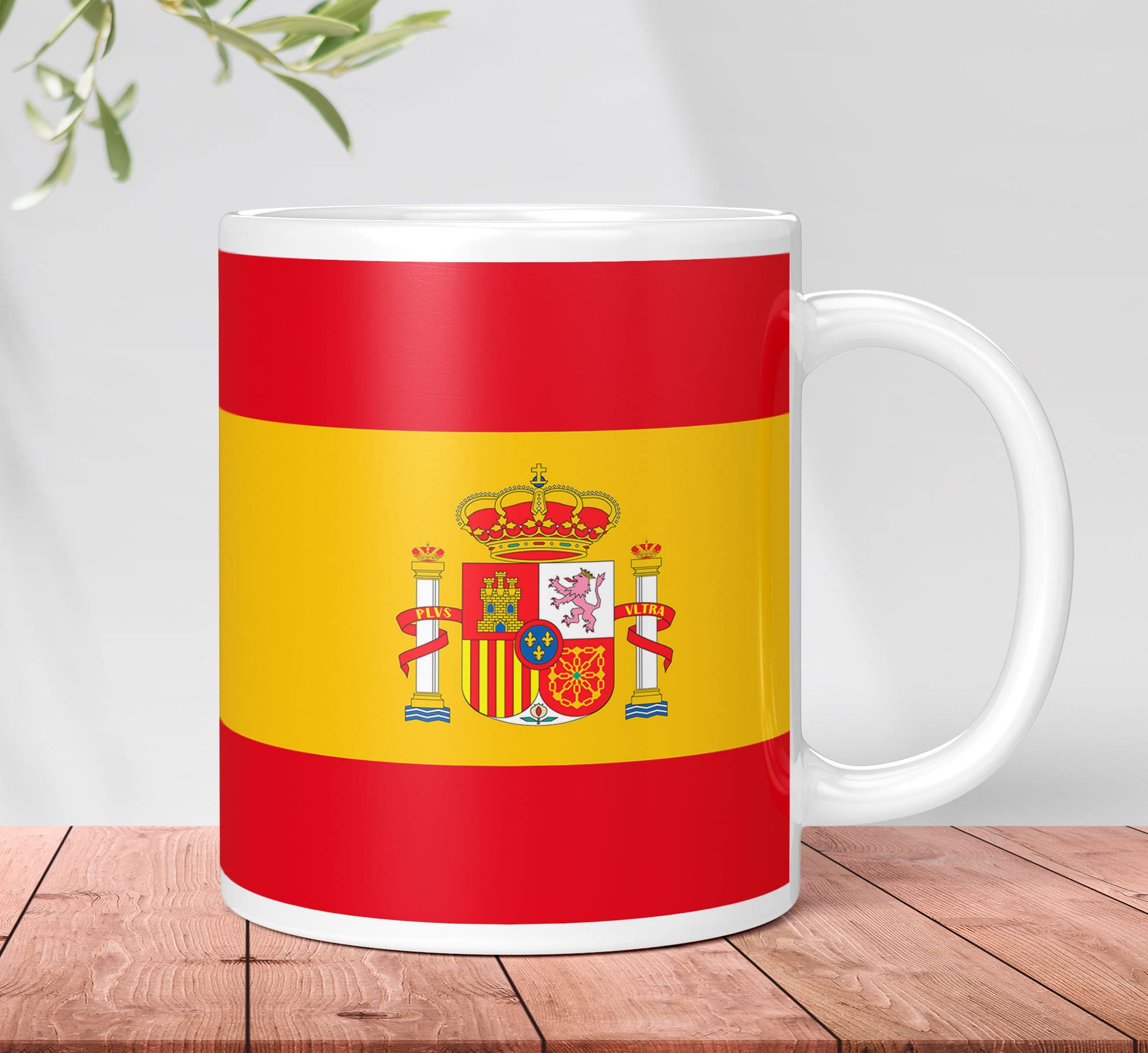 Spain team logo Printed Coffee Mug For Football Lover Fifa World Cup team Spain logo Mug For Birthday Gift Fifa Football Mug for Boys Mens Girls Kids (Microwave Safe Ceramic Tea Coffee Mug-350ml) FBTWMV 13