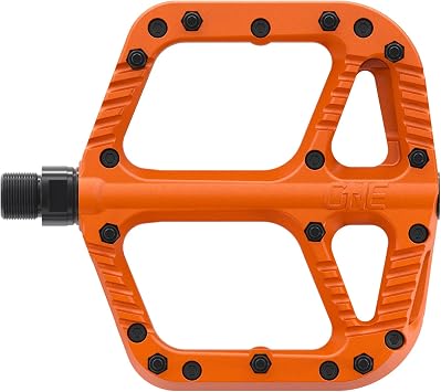 OneUp Components Composite Pedals Orange - Lightweight and Durable Flat Bike Pedal for Mountain Bike MTB