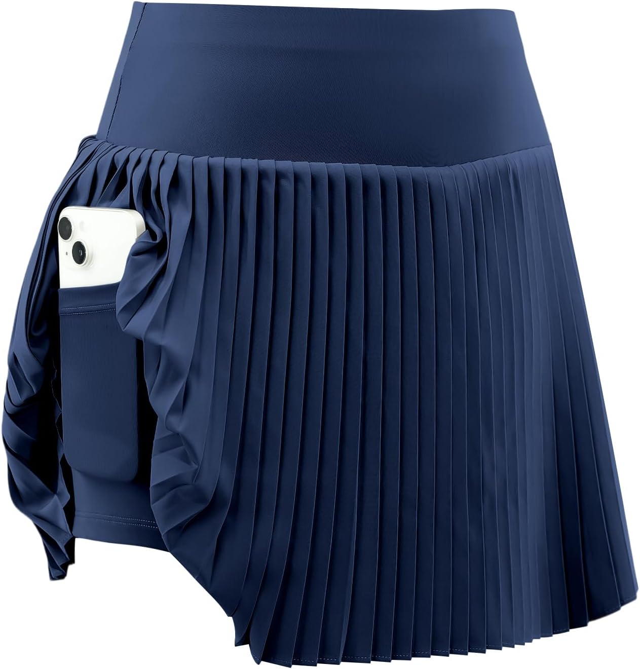 High Waisted Pleated Tennis Skirt with 2 Pockets for Women, Quick Dry Golf Skorts for Woman, Athletic Skirt