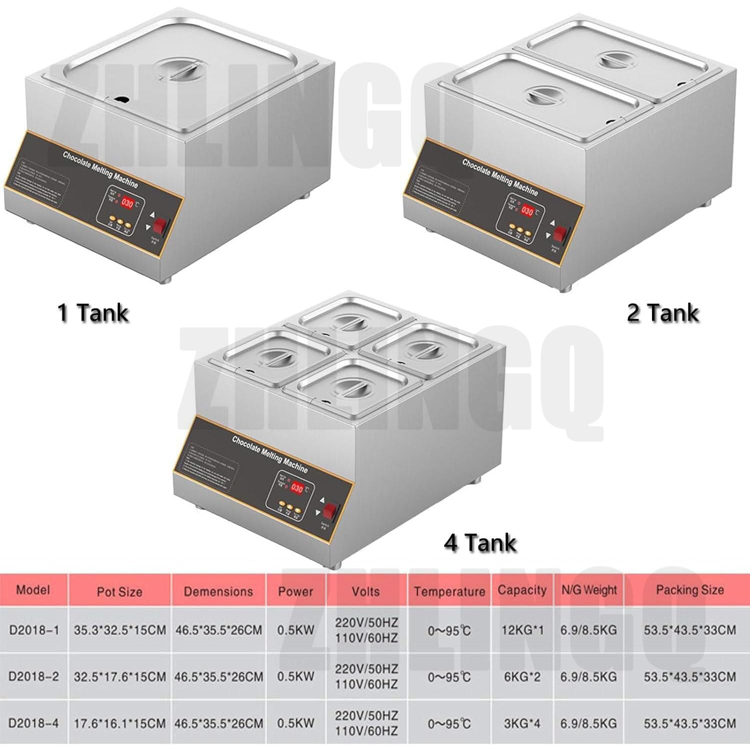 Machine à Fondre Le Chocolat, Machine à Tempérer Le Chocolat, Fondoir à Chocolat Commercial, Marmite à Chocolat, 500 W, 32 à 203 ℉ Chauffe-Plats électrique en Acier Inoxydable,6kg*2