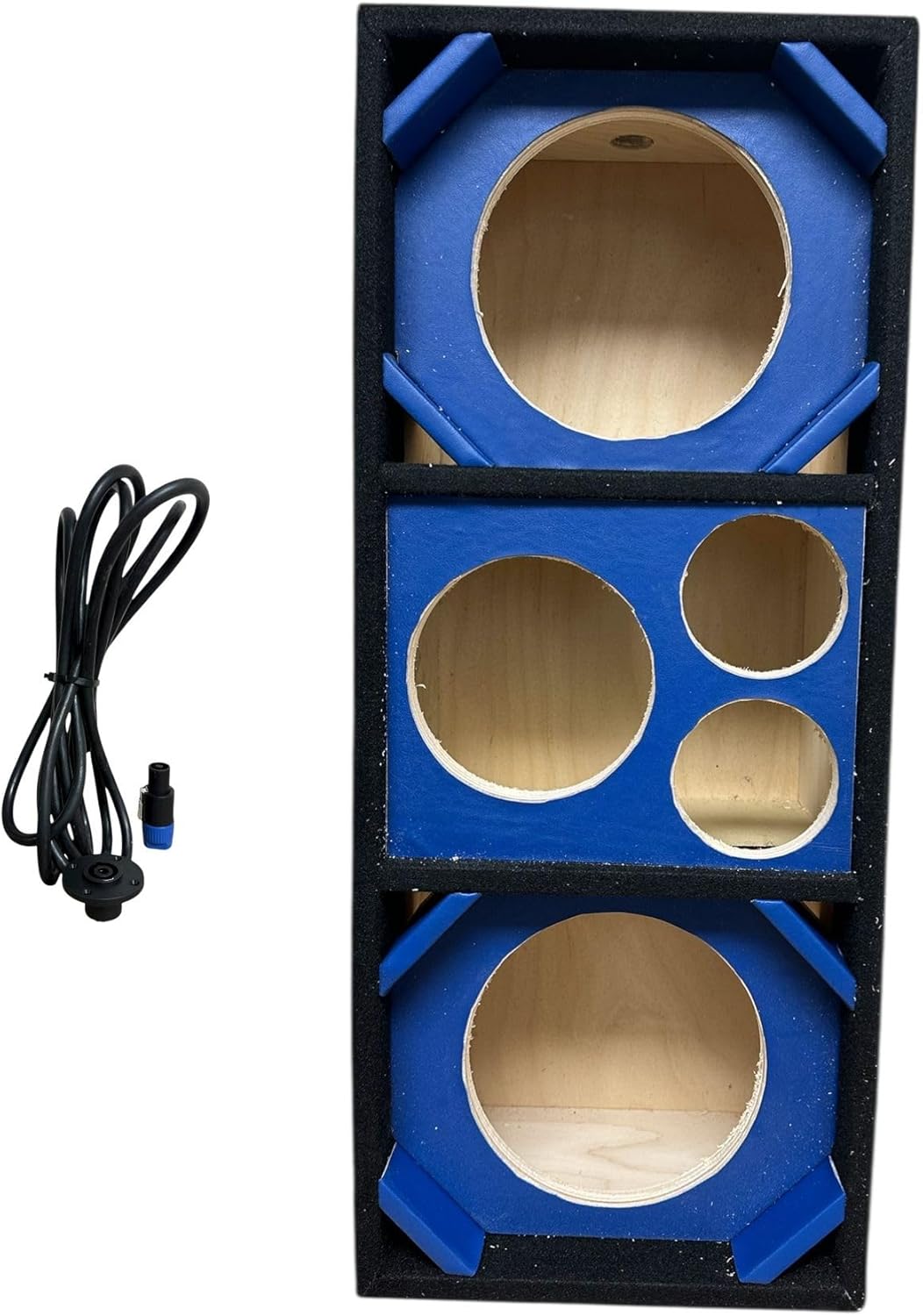 8" Brazilian Style Chuchera Speaker Box for Two 8" Speakers and 2 Tweeters 1 Driver Vented Enclosure for Car (red)