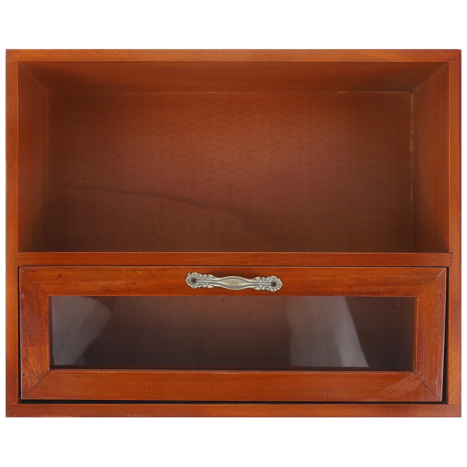 jojofuny Organizer da Scrivania in Legno Vintage Cassetti a Strati, Grande Capacità, Fondo Stabile e Superficie Liscia per Uso Desktop e Arredamento