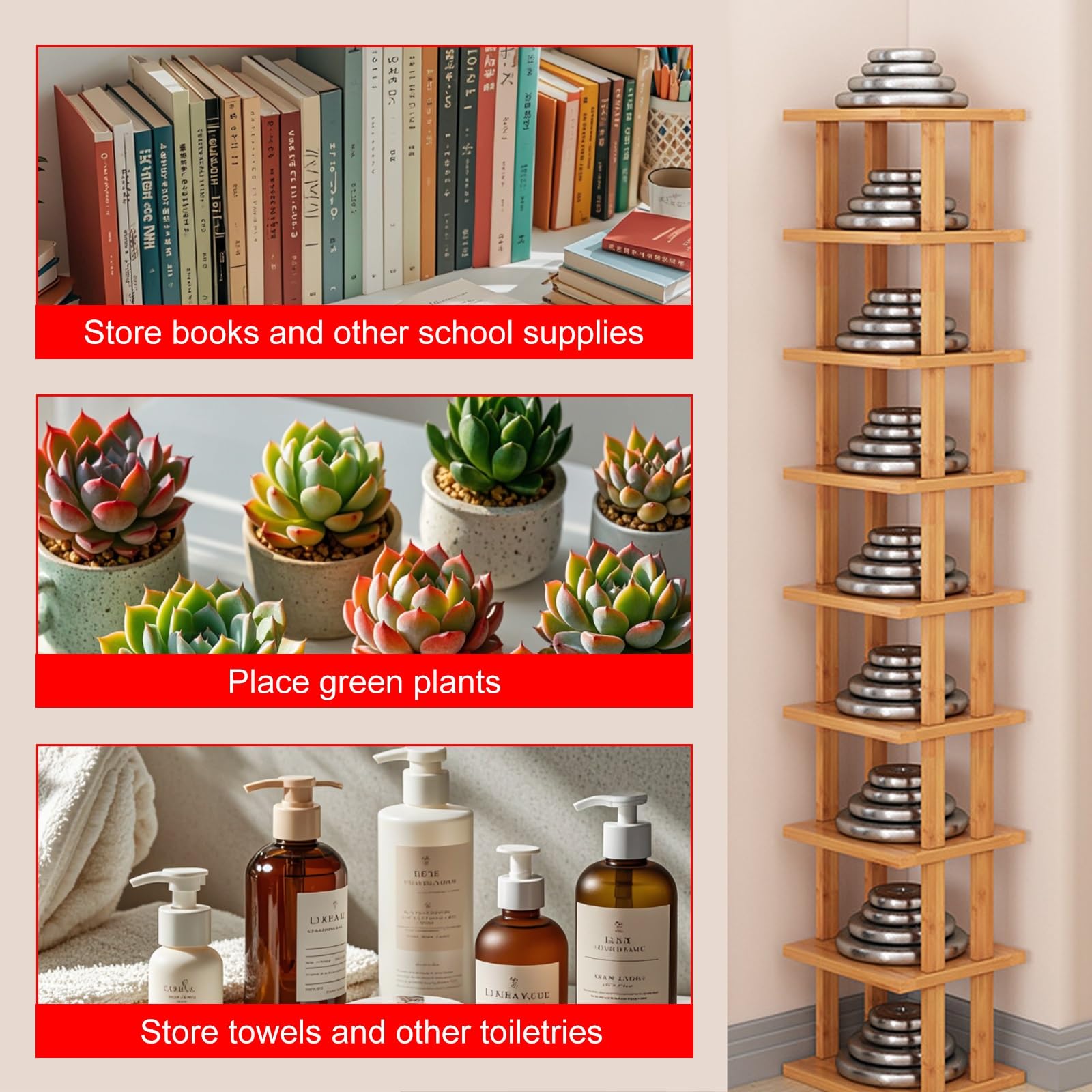 Porta Scarpe Verticale, Scarpiera Aperta, Scarpiera Alta e Stretta, Portascarpe Alto e Stretto for Ingresso, Dormitorio, Sotto Il Letto, Scarpiere Salvaspazio
