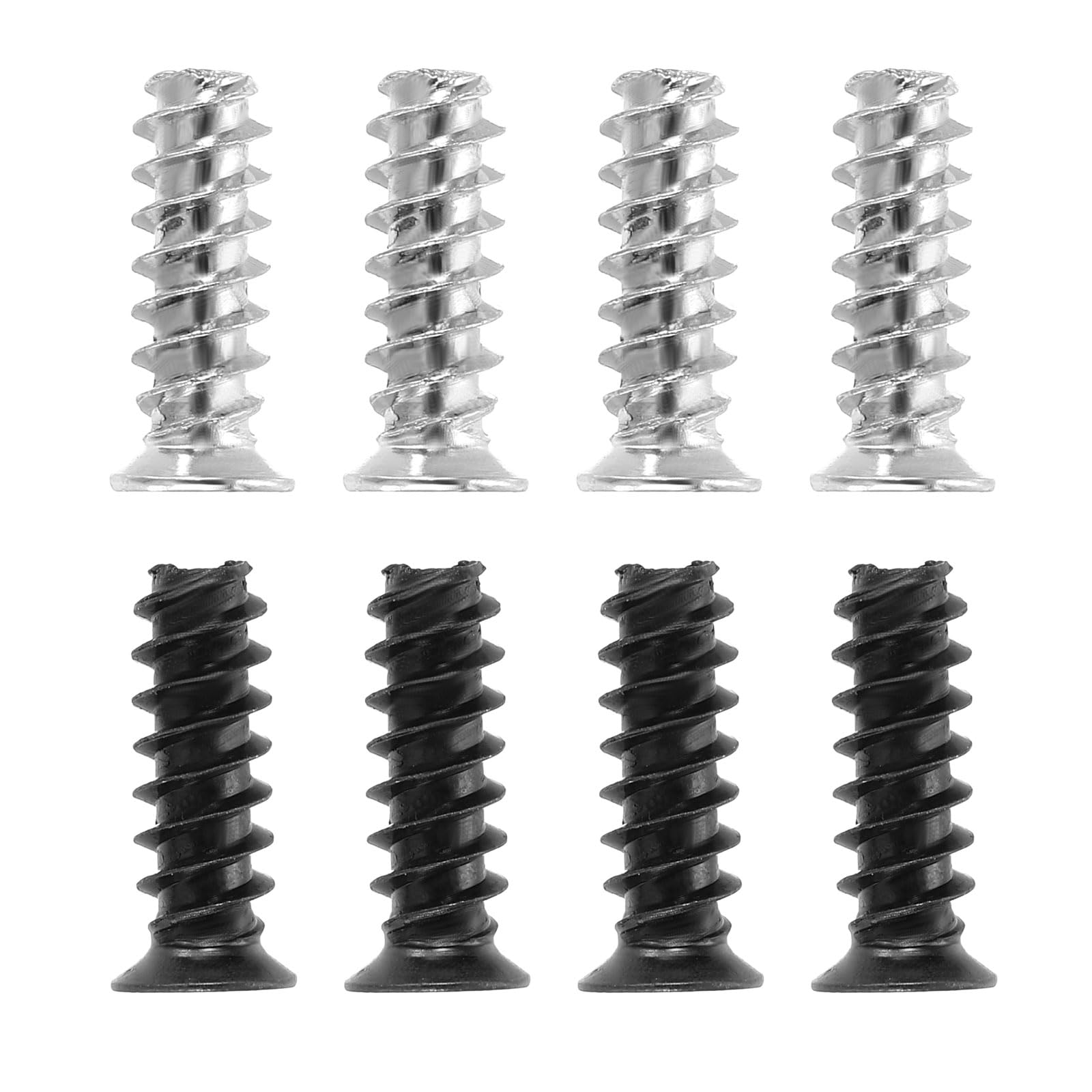 PATIKIL 100Pz Kit Viti Per Ventole CasePz, Viti M5 X 15mm Corte Per Montaggio Ventole Raffreddamento Per Riparazioni Scheda Madre (Argento, Nero, 50Pz Ogni Colore)