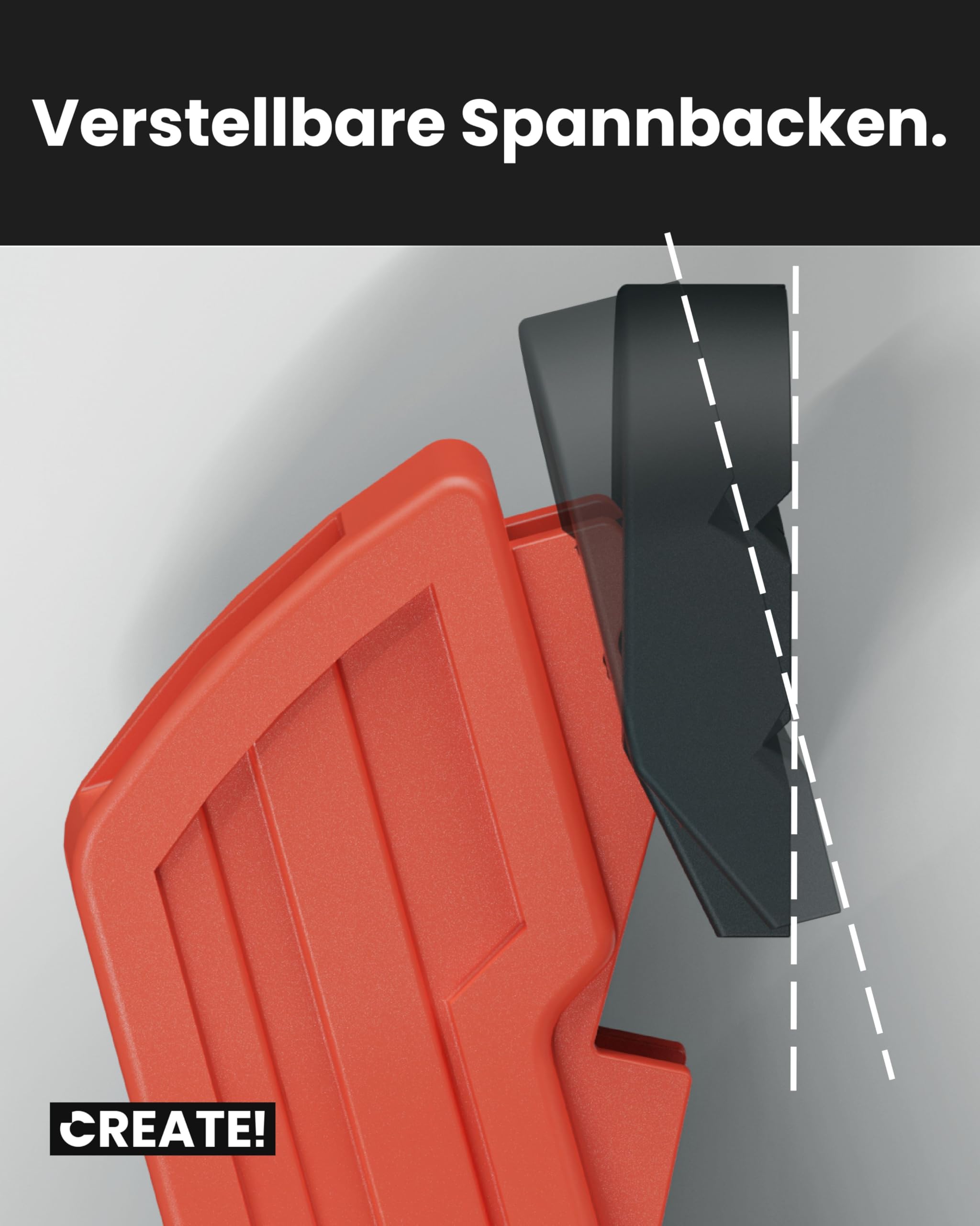 CREATE! Klemmzwingen 10-Set | 15 Kg Spannkraft | 80 mm Spannweite | Federklemmen | Federzwingen