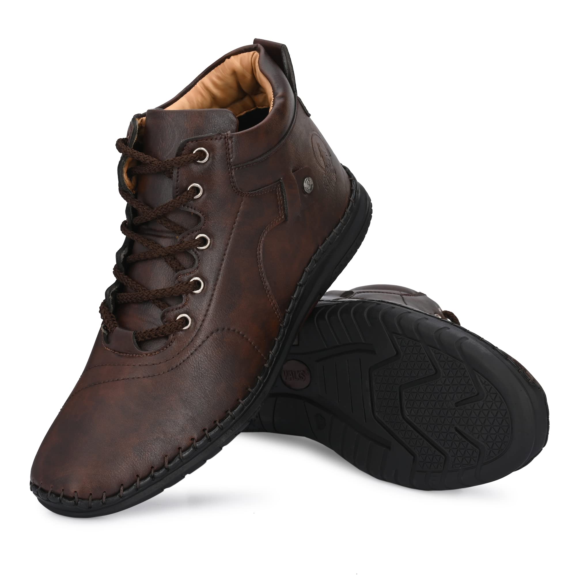 Rising Wolf Mens Synthetic Leather Casual Boots Brown (B09CDGCVS3) Amazon Price History, Amazon Price Tracker