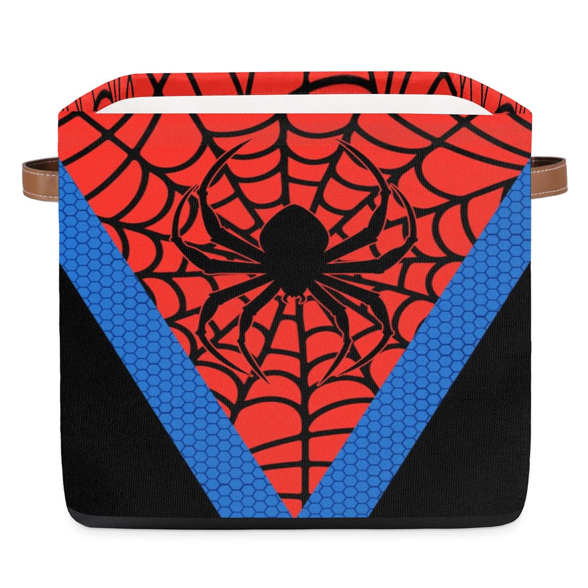 MARYHFENVA Storage Bin Closet Organizer Bins with Handles, Decorative Collapsible Canvas Cube Storage Baskets for Nursery Shelf, Clothes, Toy, Towel,