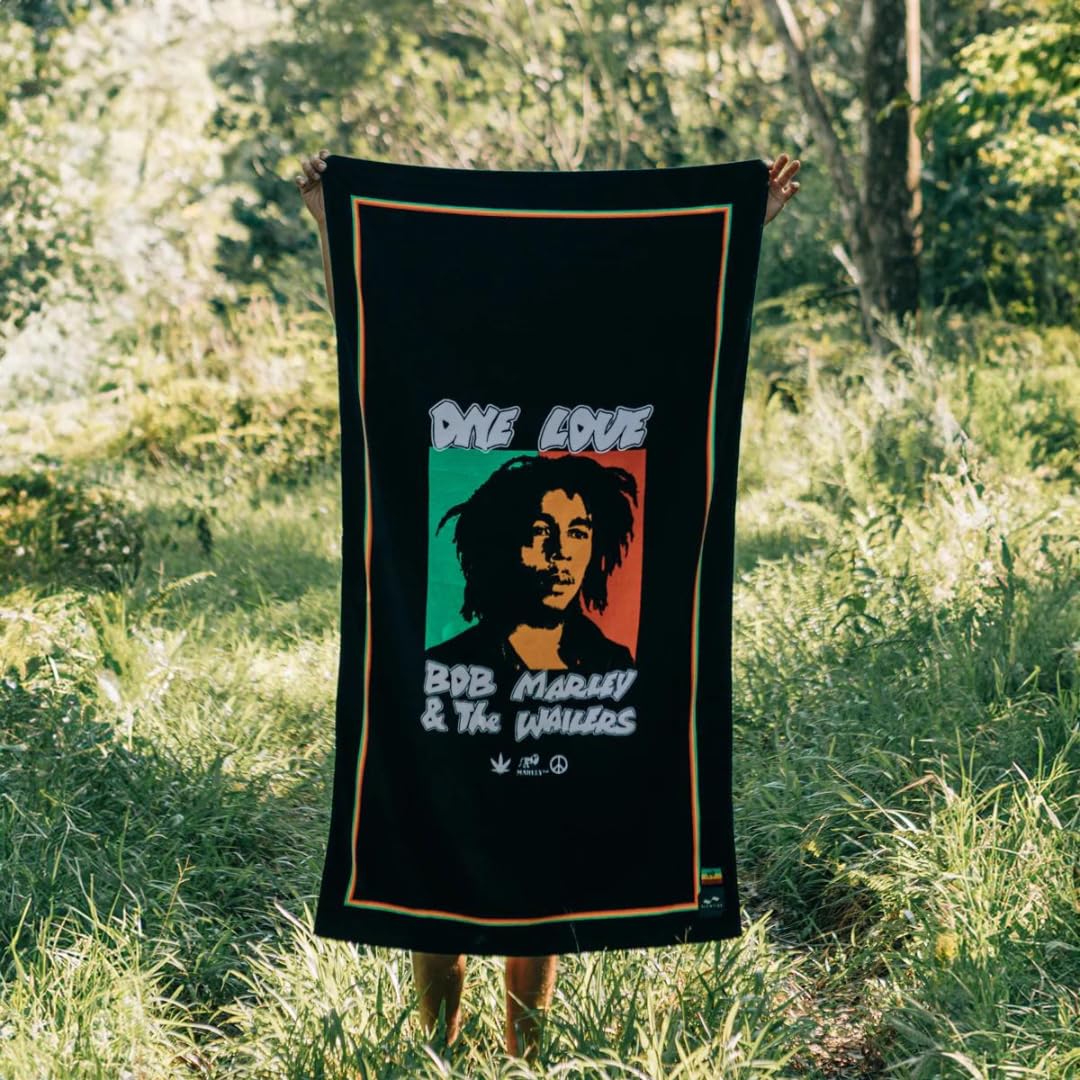 SLOW TIDE BOB MARLEYコラボ タオル Amazon.com: Slowtide x Bob Marley, One Love Beach Towel, 100