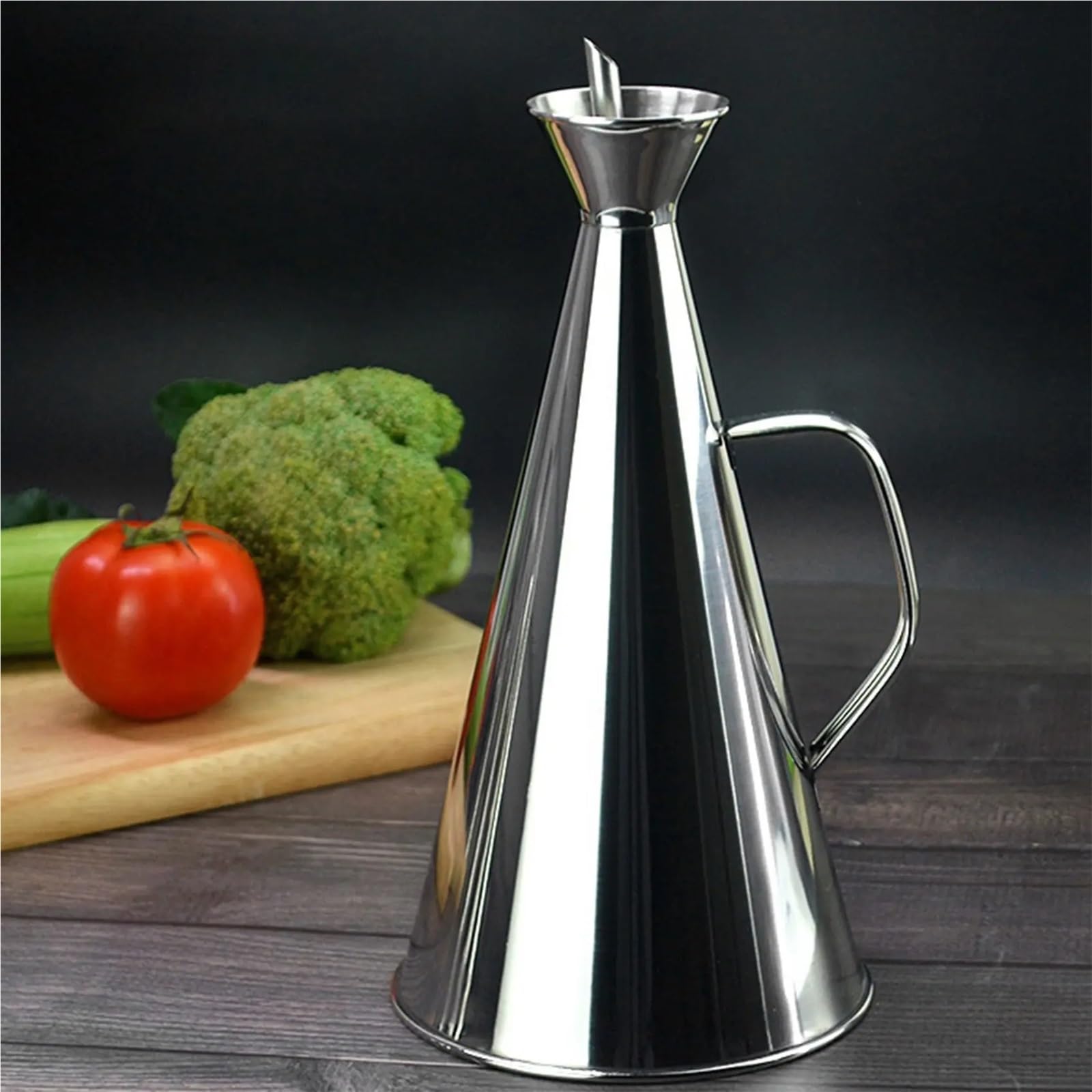 Condimento for dispenser di condimento for salsa aceto in bottiglia olio d'oliva in acciaio inossidabile da 500 ml
