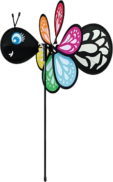in the Breeze 2800 Butterfly Ground Spinner Small Wind Spinner for Gardens, Planters, Flower Pots, Yards