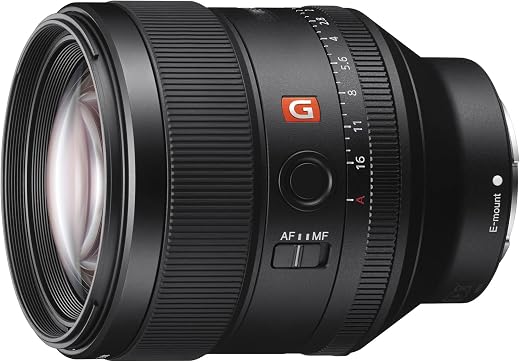 Sony E Mount Fe 85 Mm F1.4 Gm Full-Frame Lens (Sel85F14Gm)|Portrait Lens|Telephoto Prime Lens|Premium G Master,Black