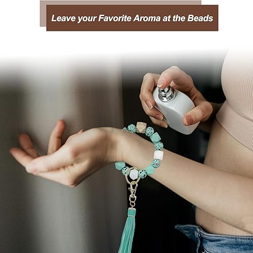 Miniatura 3 de PAKASEBOXES Cordones para llaves, juego de cordón de cuello largo y llavero de pulsera, bonito llavero para mujer, regalo del día de la madre