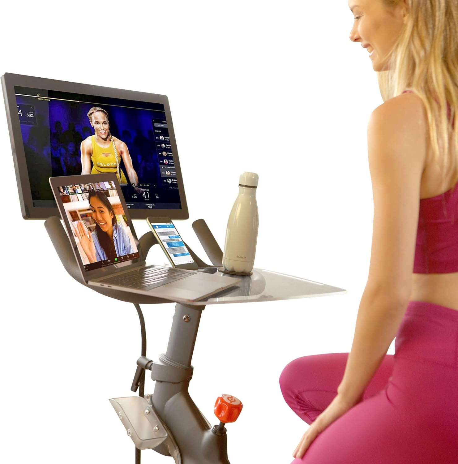 SELINA for Peloton Bike Desk Tray Table for Laptop, Tablet