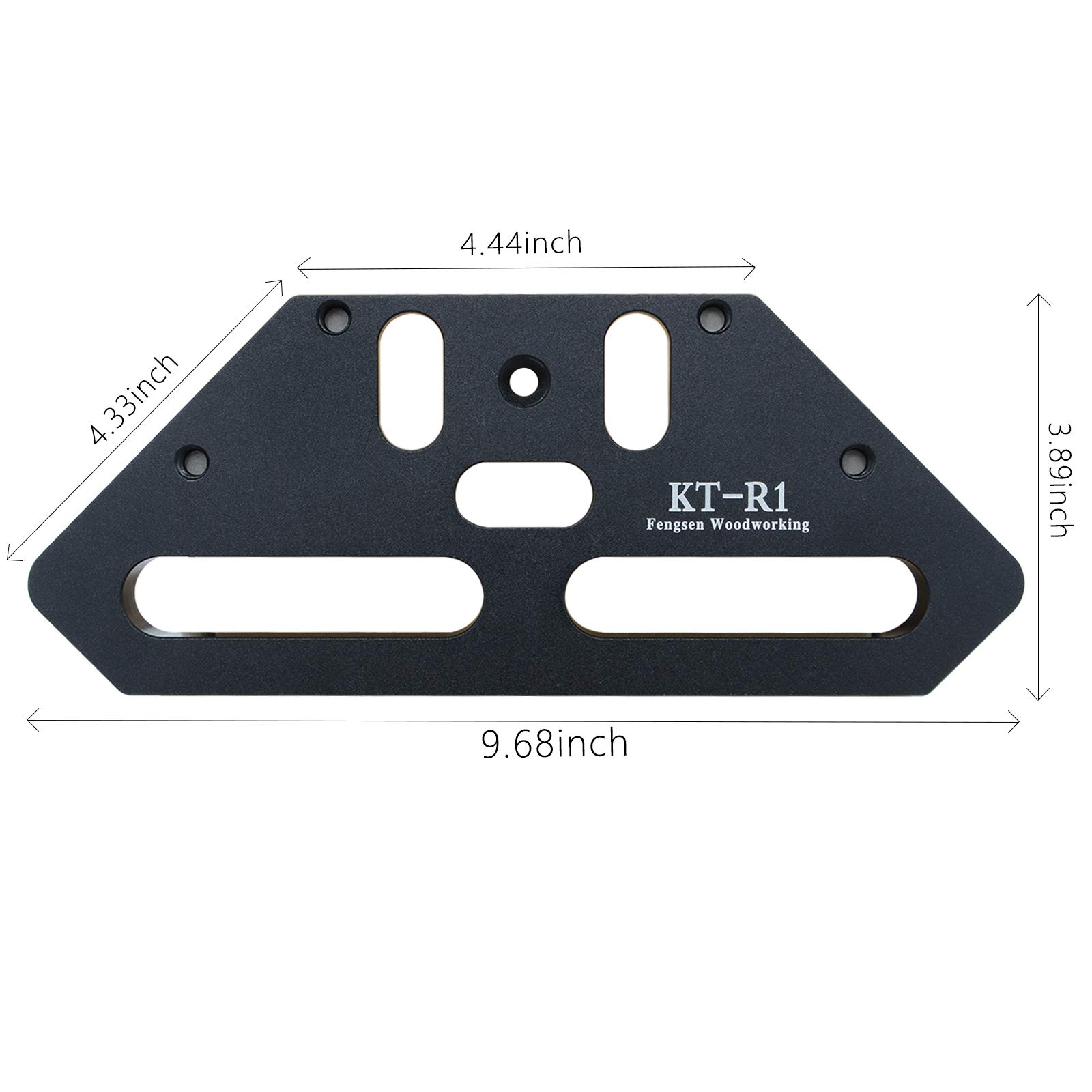 Woodworking Round Corner Radius Template Kit – 8 Sizes R10-R50 – Aluminum Alloy Router Jig With Flush Trim Bit