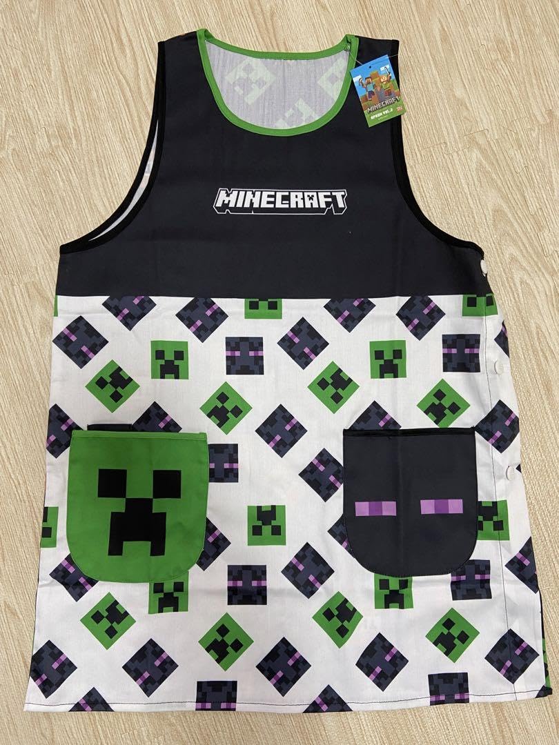 Amazon.co.jp: マイクラエプロン クリーパー&エンダーマン : ホーム  