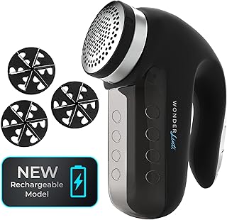 Wonder Lint Rechargeable Fabric Sweater Shaver Fuzz Pill Bobble Remover Depiller Electric Clothes Furniture High-Low Speed...