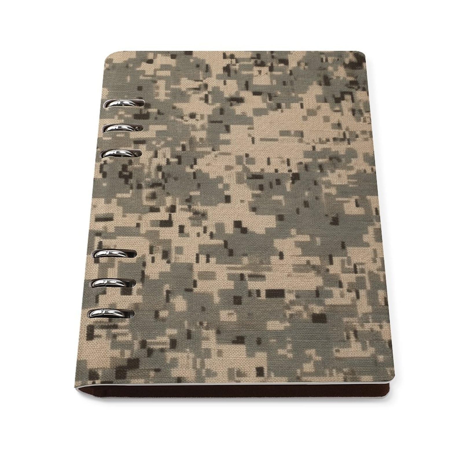 Cuaderno A5 de camuflaje digital para organizar viajes y notas 8