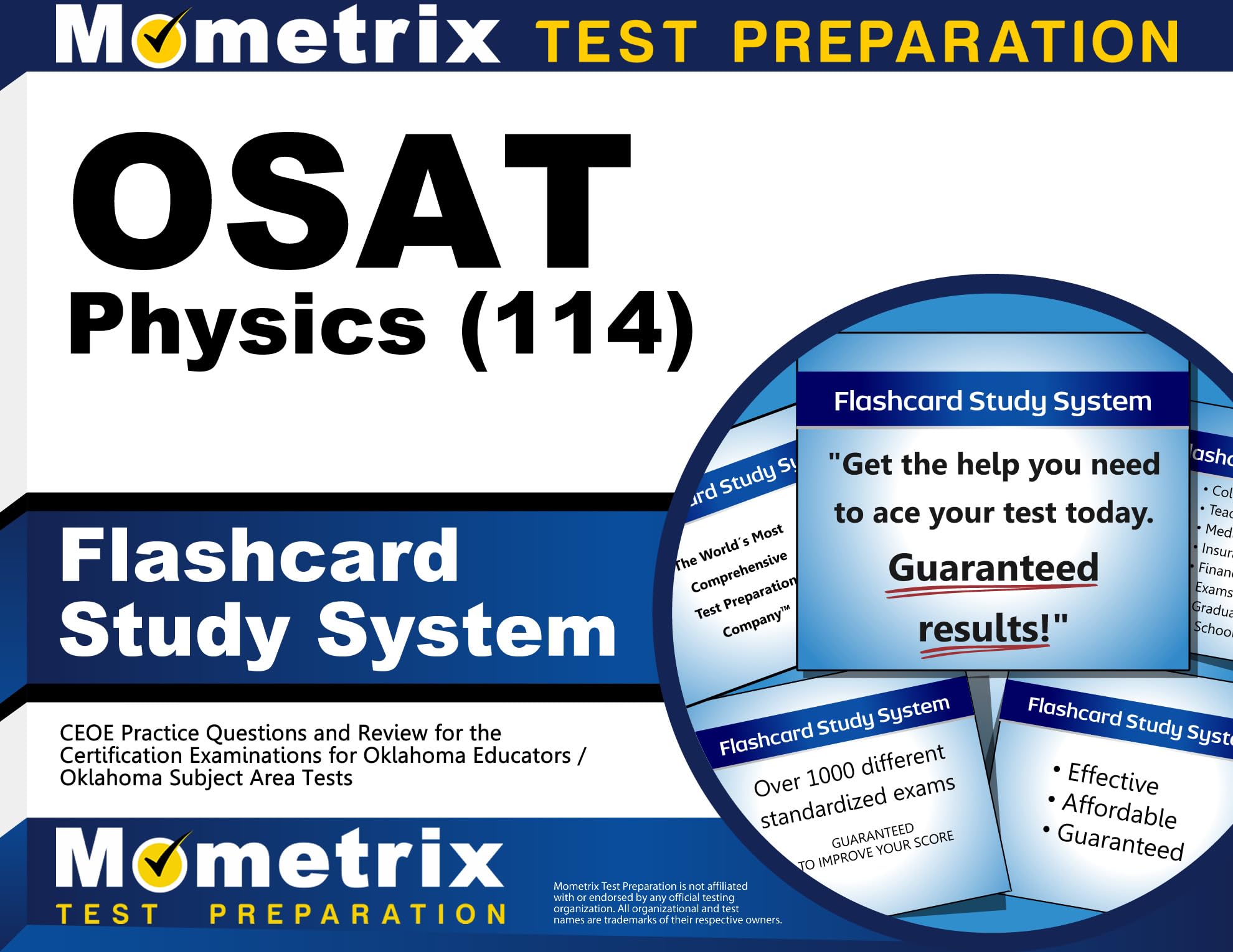 OSAT Physics (114) Flashcard Study System: CEOE Practice Questions and Review for the Certification Examinations for Oklahoma Educators / Oklahoma Subject Area Tests