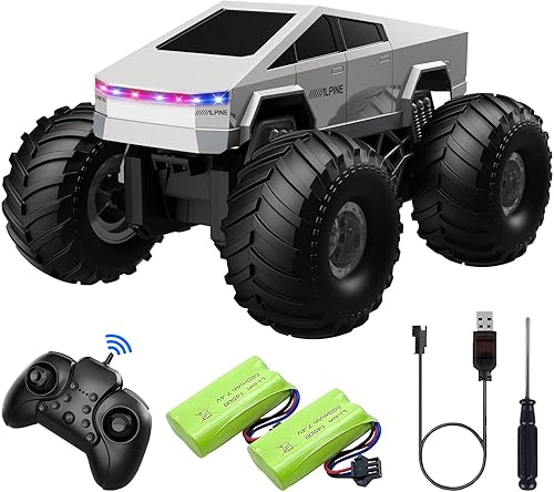 Auto de control remoto, camión cibernético a control remoto, 116, 2.4GHz, 4WD, todoterreno, anfibio, impermeable, para todo terreno, regalos de
