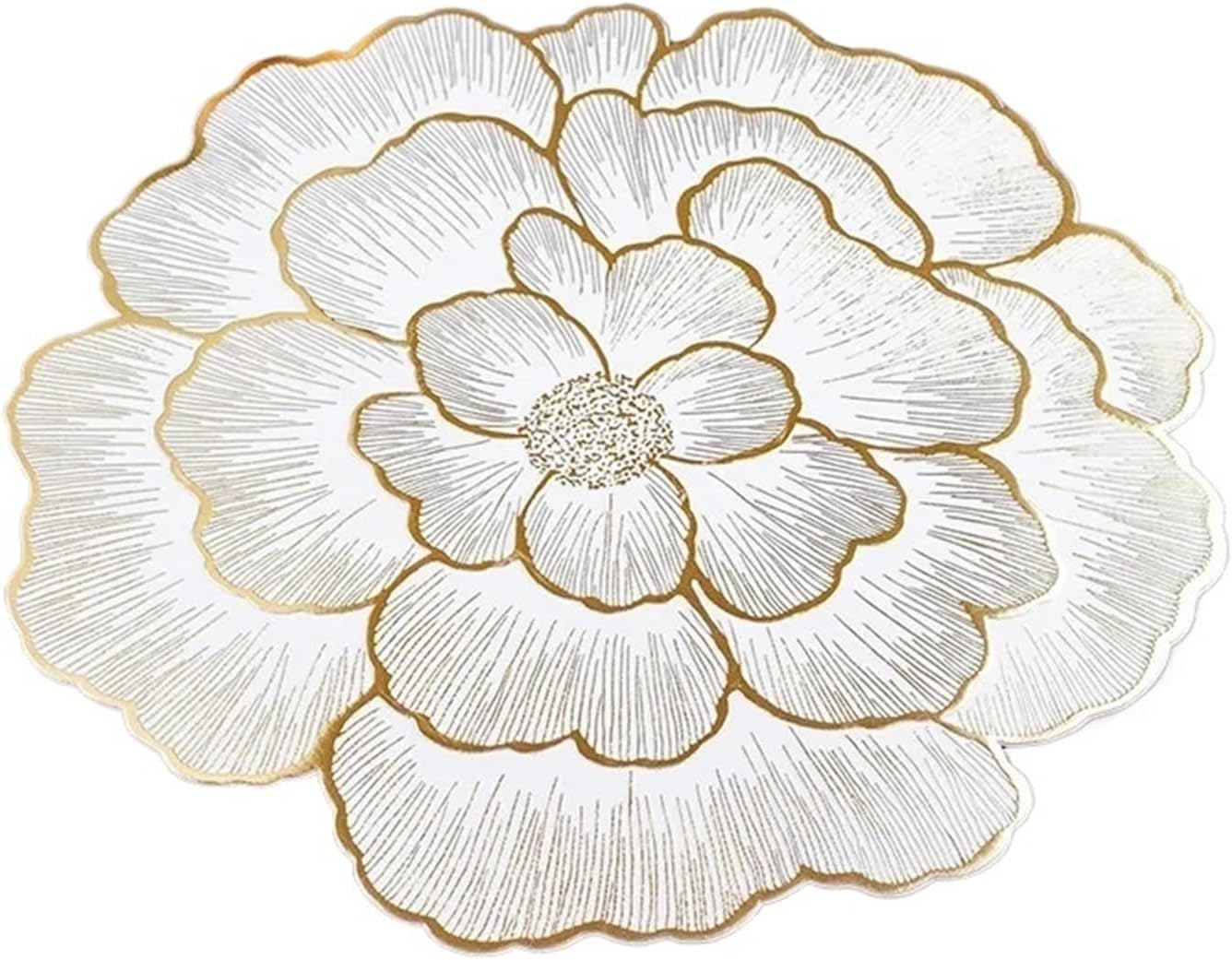 PVC Flower Placemat Dining Decorative Heat Table Pad Coasters Home Party Wedding(Green)