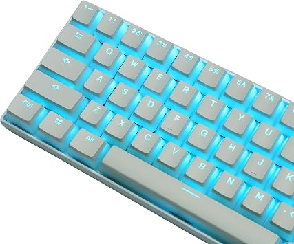 PBT Printing Key Caps Backlit Cherry MX Key Cap Set Double Shot OEM Profile Translucent Key Cap Puller US UK Layout 61 68 84 87 104 108 MX Switch Mechanical Keyboard White