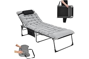 KingCamp Oversized, Adjustable Folding Chaise Lounge Chair: The Perfect Outdoor Oasis
