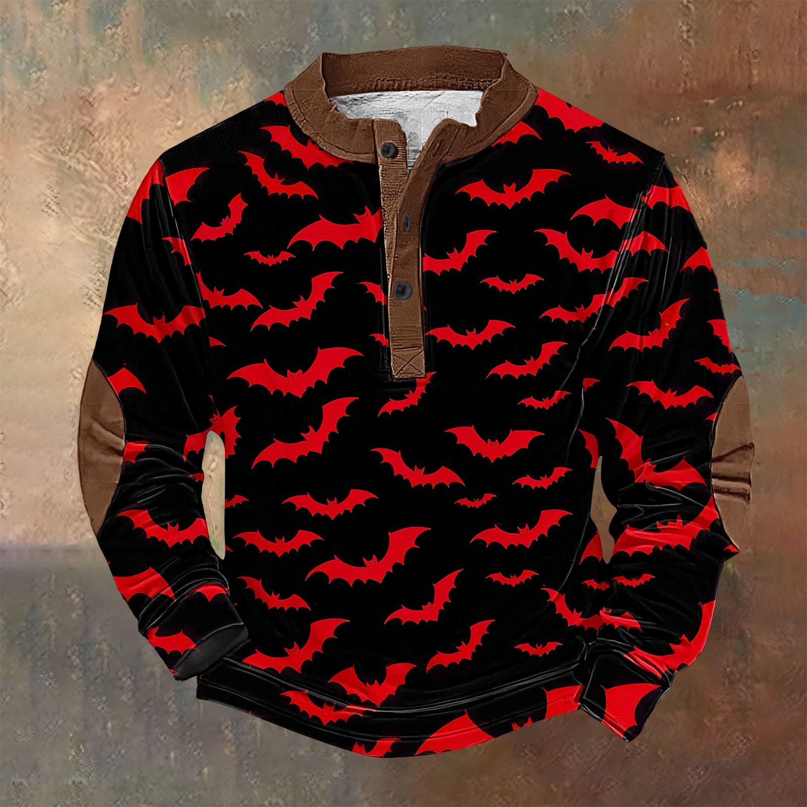 Ropa De Verano Hombre Sudadera con Cuello Abotonado Y Estampado Retro Halloween para Chándal Deporte Playa Gym Boxeo Moda Tallas Grandes Chaqueta Mangas El Sol Chandal Completo