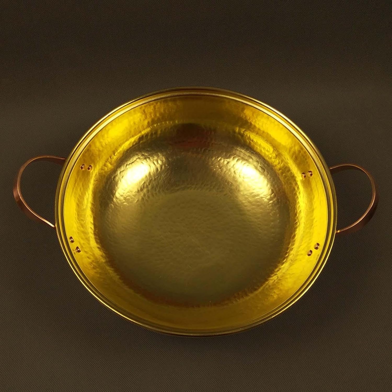 Soup Pot Cookware Scratch Resistant Binaural Multipurpose Fry Pan Stockpot for Camping Restaurant Induction Cooker Hiking, S ，Gold-L