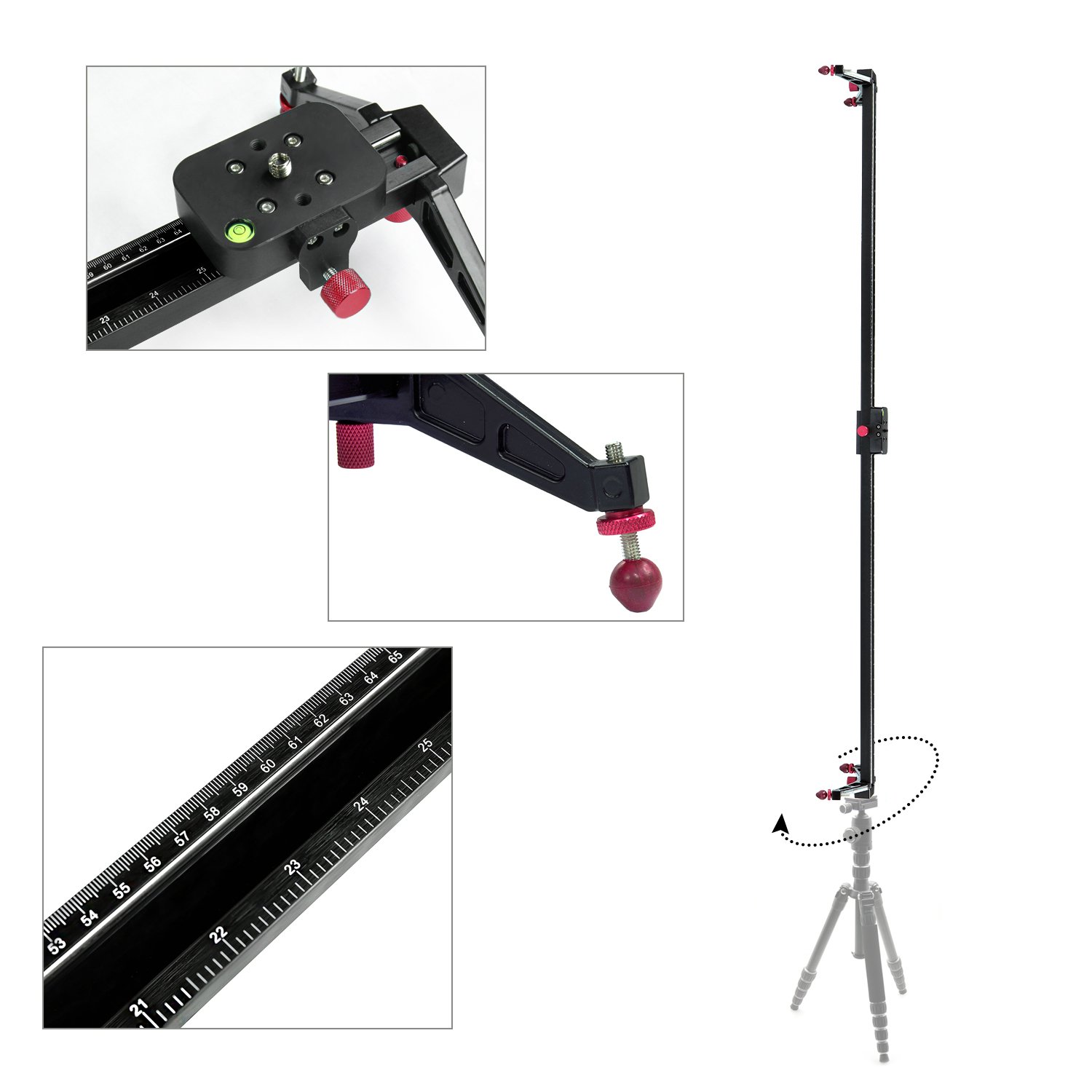 studiofx 48?&quot;ボール軸受Pro DSLRカメラSlider Dolly Track Video Stabilizer khxv5rg Amazon.com : Fotodiox Pro SlideCam 600-24