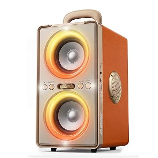 Enceinte Bluetooth Portable, 240 W (Peak) Party Speaker, Son Puissant,Super Bass, 20 h, Stéréo TWS, Idéale pour Party, Camping, Plage, Maison et activités de Plein air (Orange) - Les Beatles, Paul McCartney, John Lennon, RIngo Starr, George Harrison