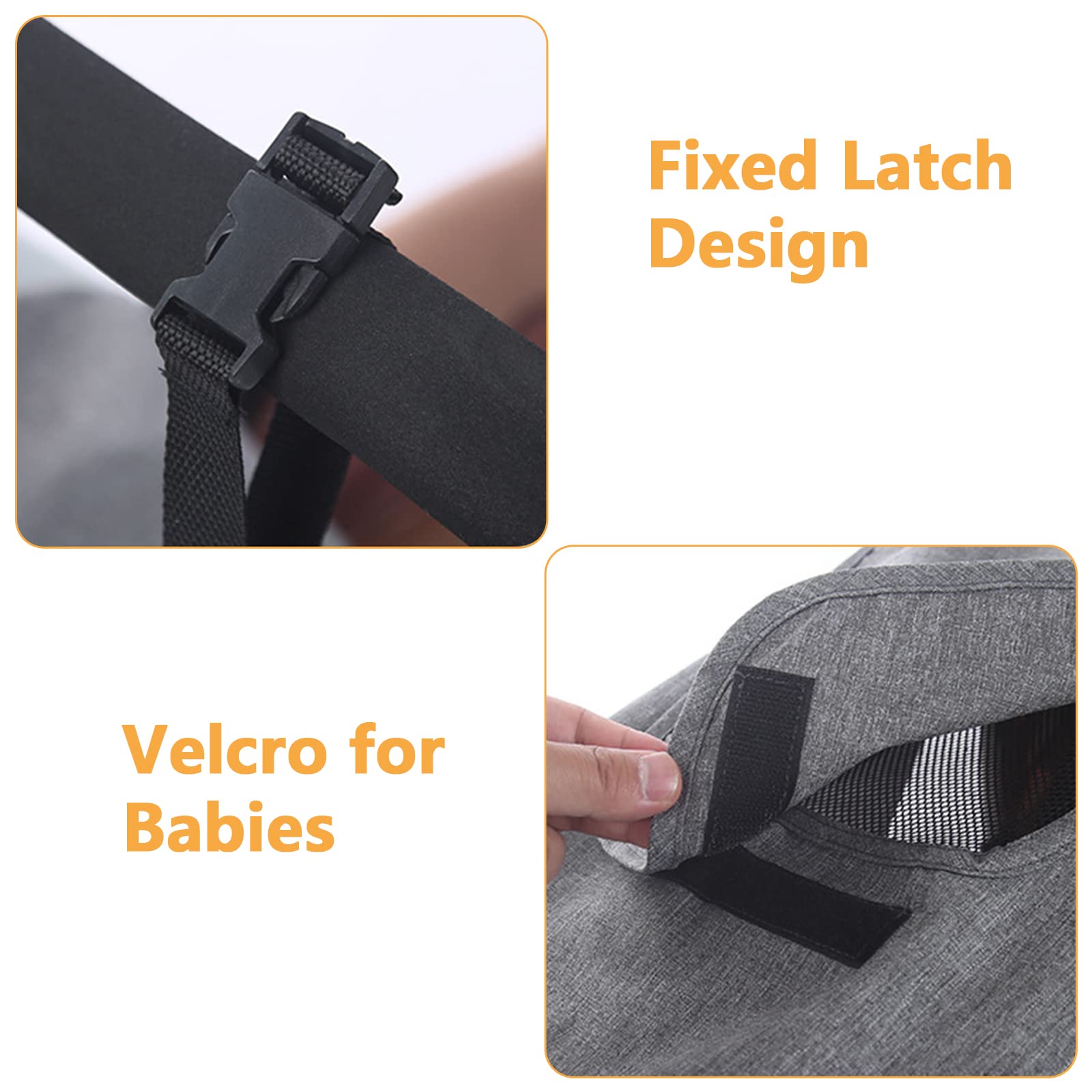 Parasole per Passeggino, Parasole per Passeggino Universale UV 50+, Regolabile Parasole Universale Passeggino, Telo Parasole per Carrozzina e Passeggino con Lucernario e Ali Laterali- Grigio