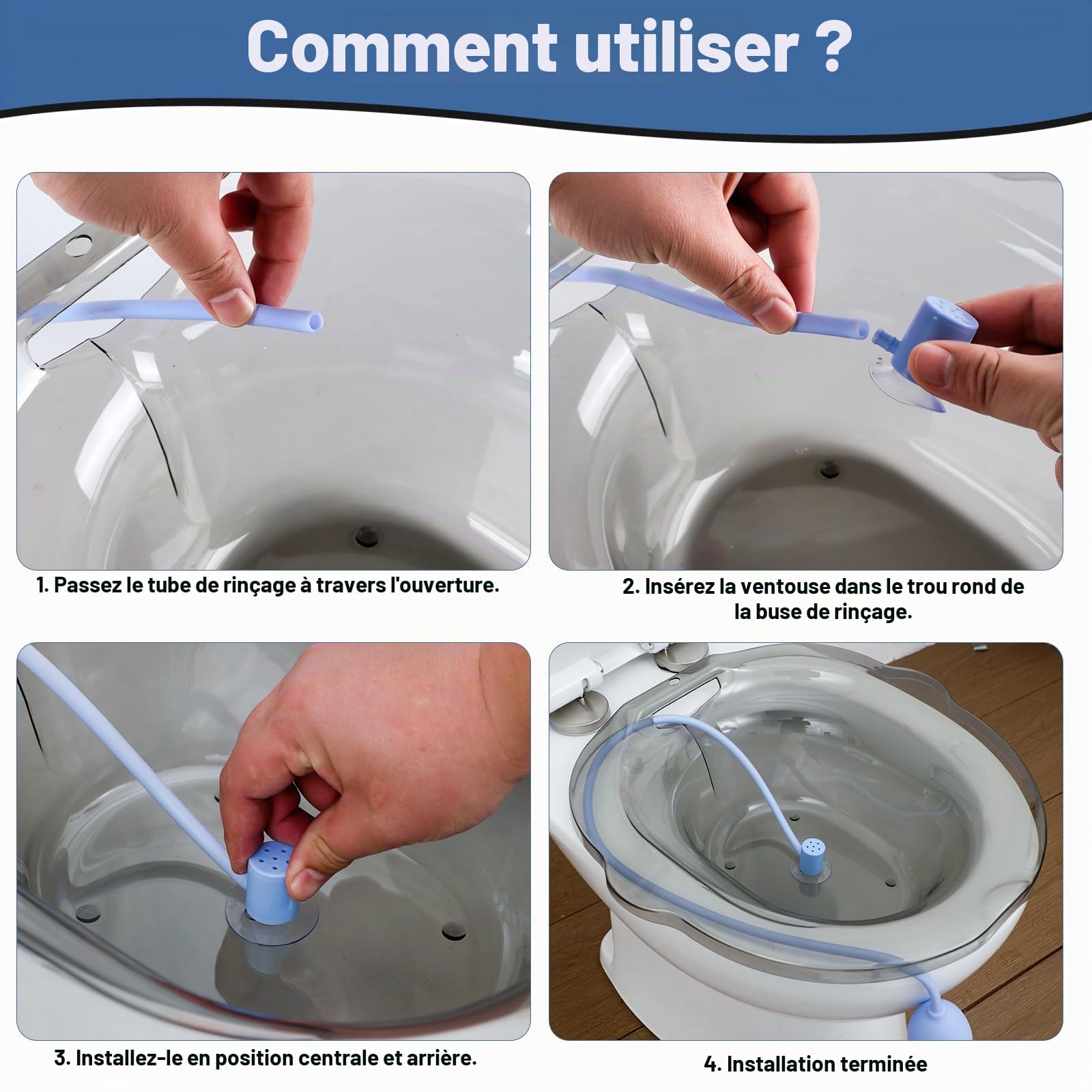 Sitz Baths Siège de salle de bain pour soins post-partum, personnes âgées, handicapées ou traitement des hémorroïdes – Atténuent les infections et soulagent l'inflammation