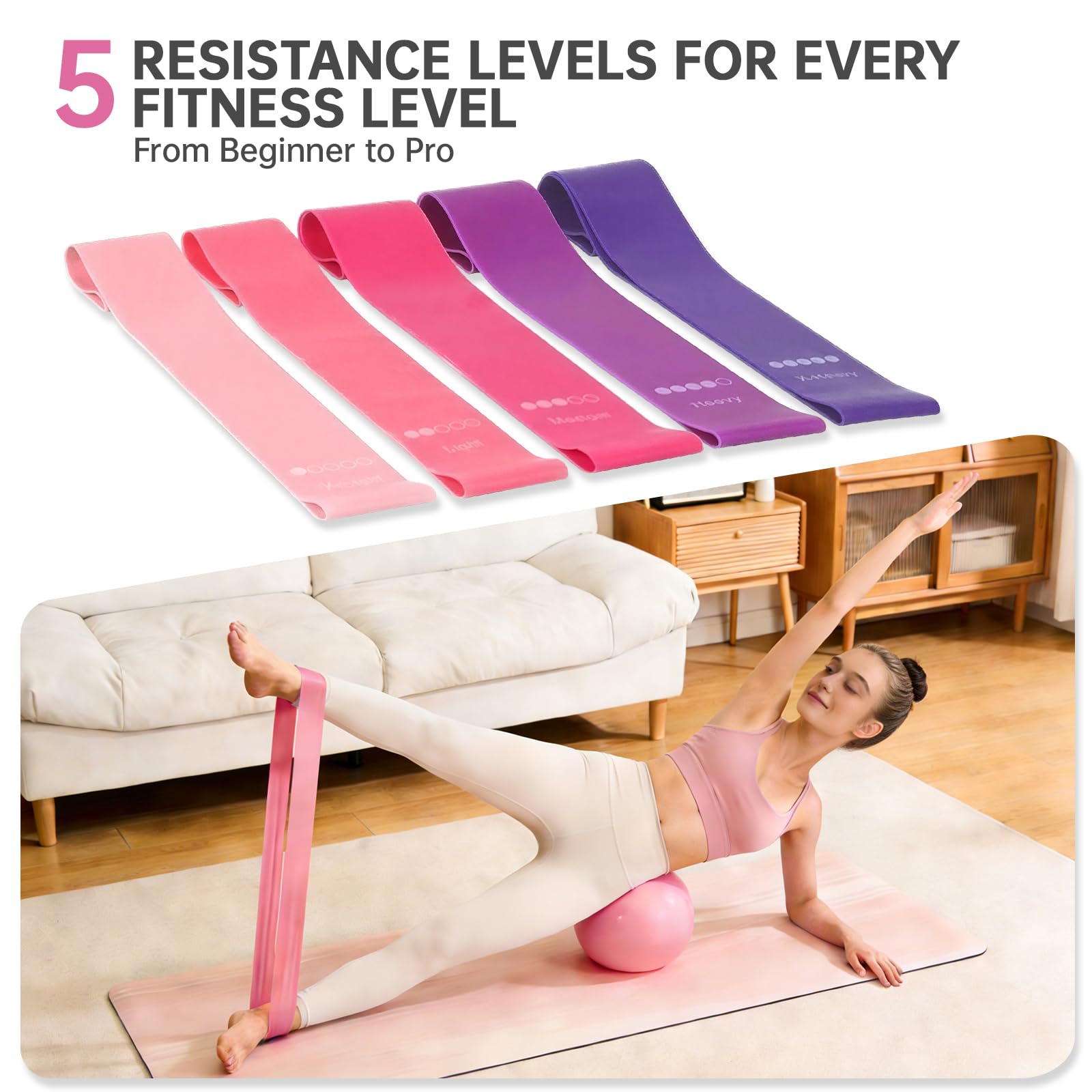 Pilates Ring Set 13 Pièces Cercle Magique Fitness Femmes