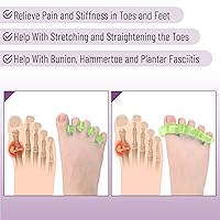 Vista 30 de Dr. JK- Separador de dedos de gel ToePal, 2 pares, espaciadores de dedos, corrector de juanetes